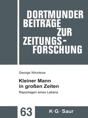 cover image of Kleiner Mann in großen Zeiten